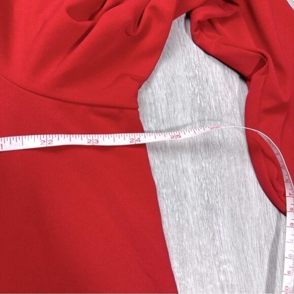 Red Embellished Cut Out Top 3X - Picture 4 of 7